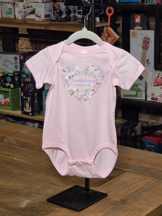 Locally Grown, Columbus GA Onesie (#1)