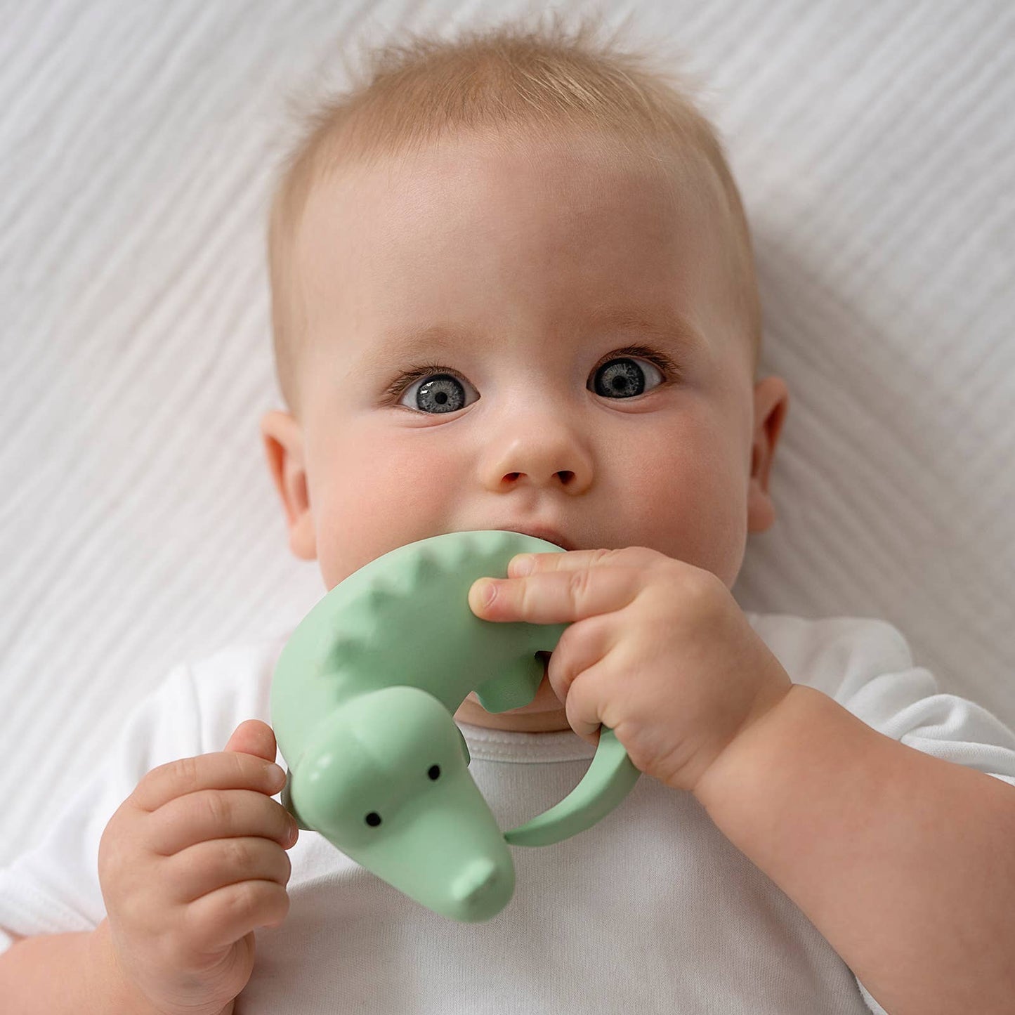 Crocodile Organic Rubber Teether