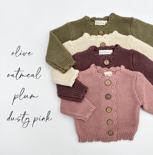 Baby Sophia Sweater - Plum / 6-12m