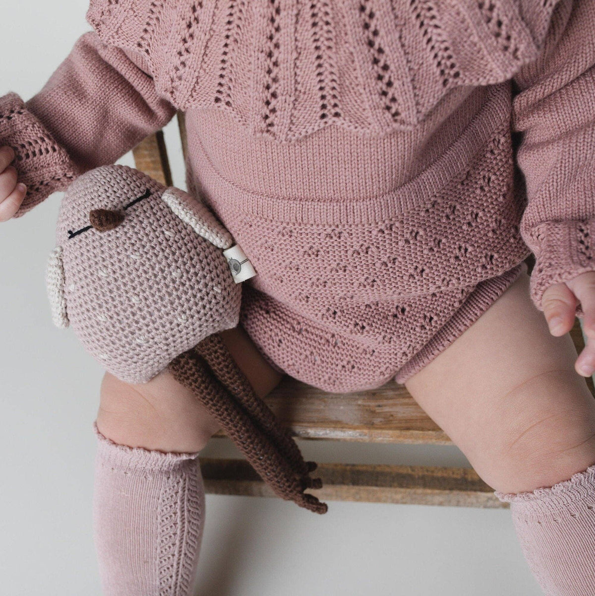 Zori Rompers - Dusty victorian pink / 3-6 months
