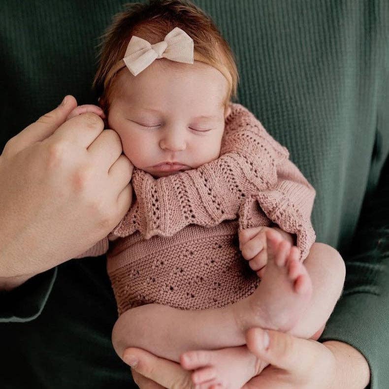 Zori Rompers - Dusty victorian pink / 6-12 months