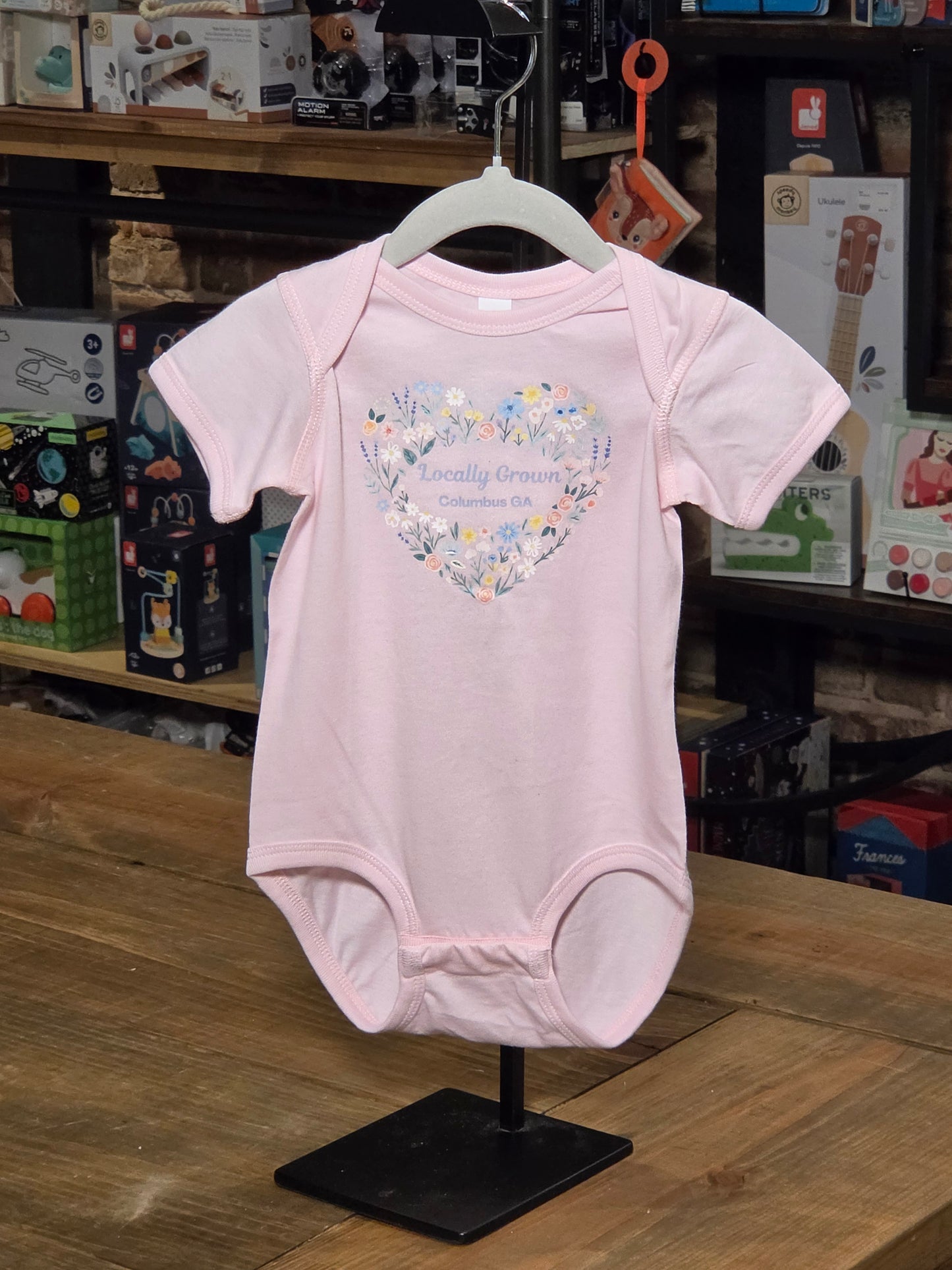 Locally Grown, Columbus GA Onesie (#1)