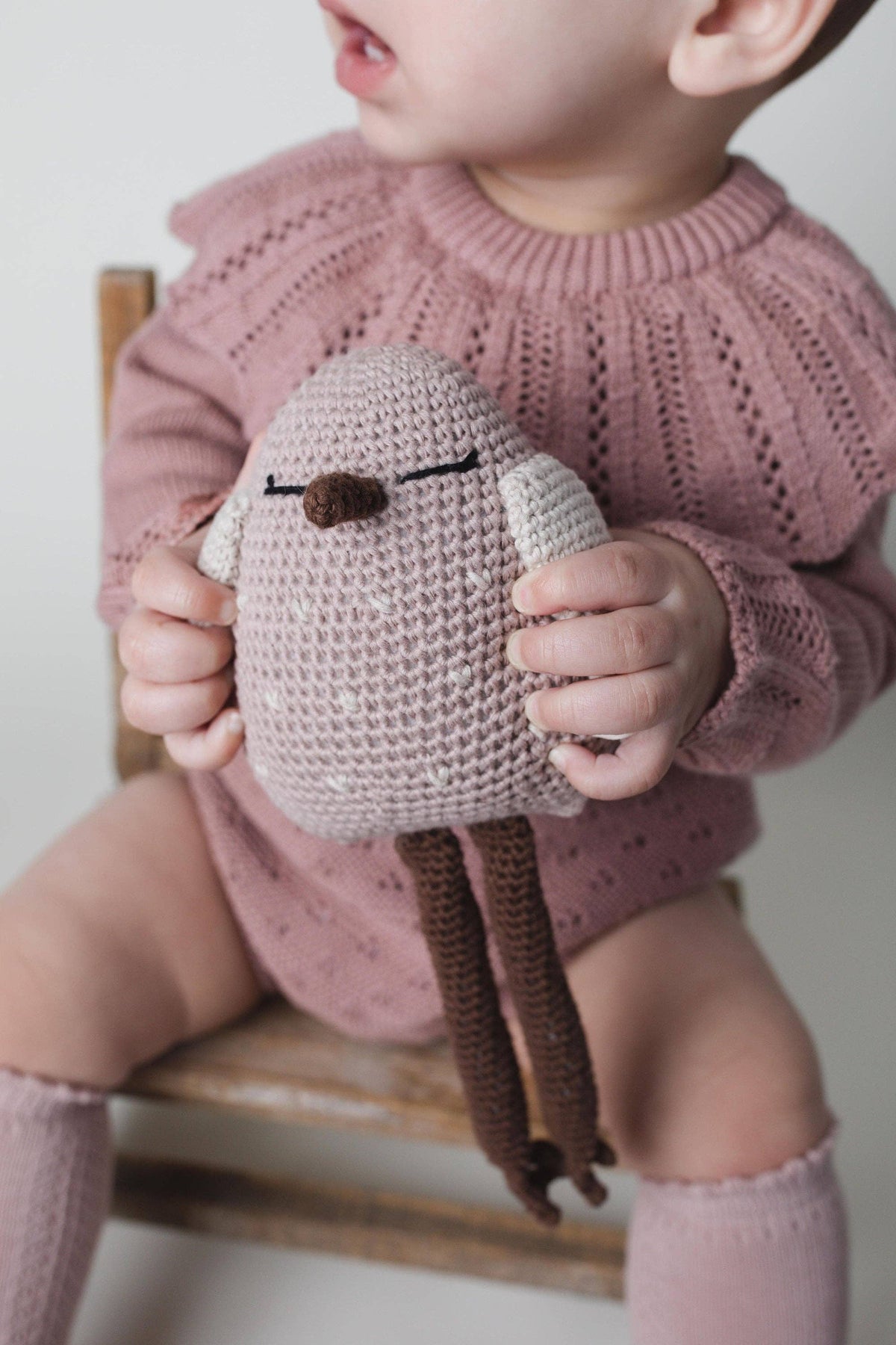 Mini Crochet Animals - Mini DARK Teddy bear