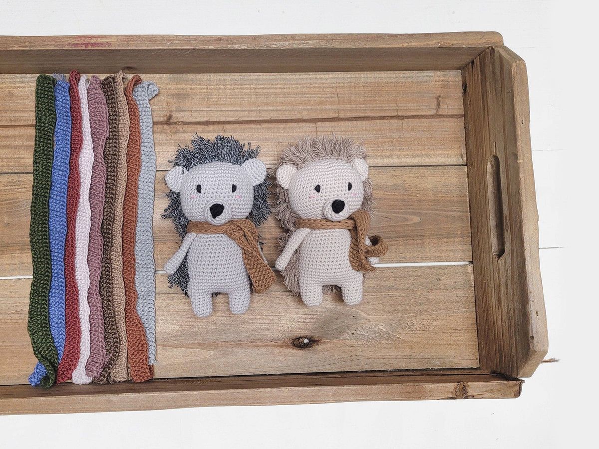 Mini Crochet Hedgehog - Gray Hedgehog