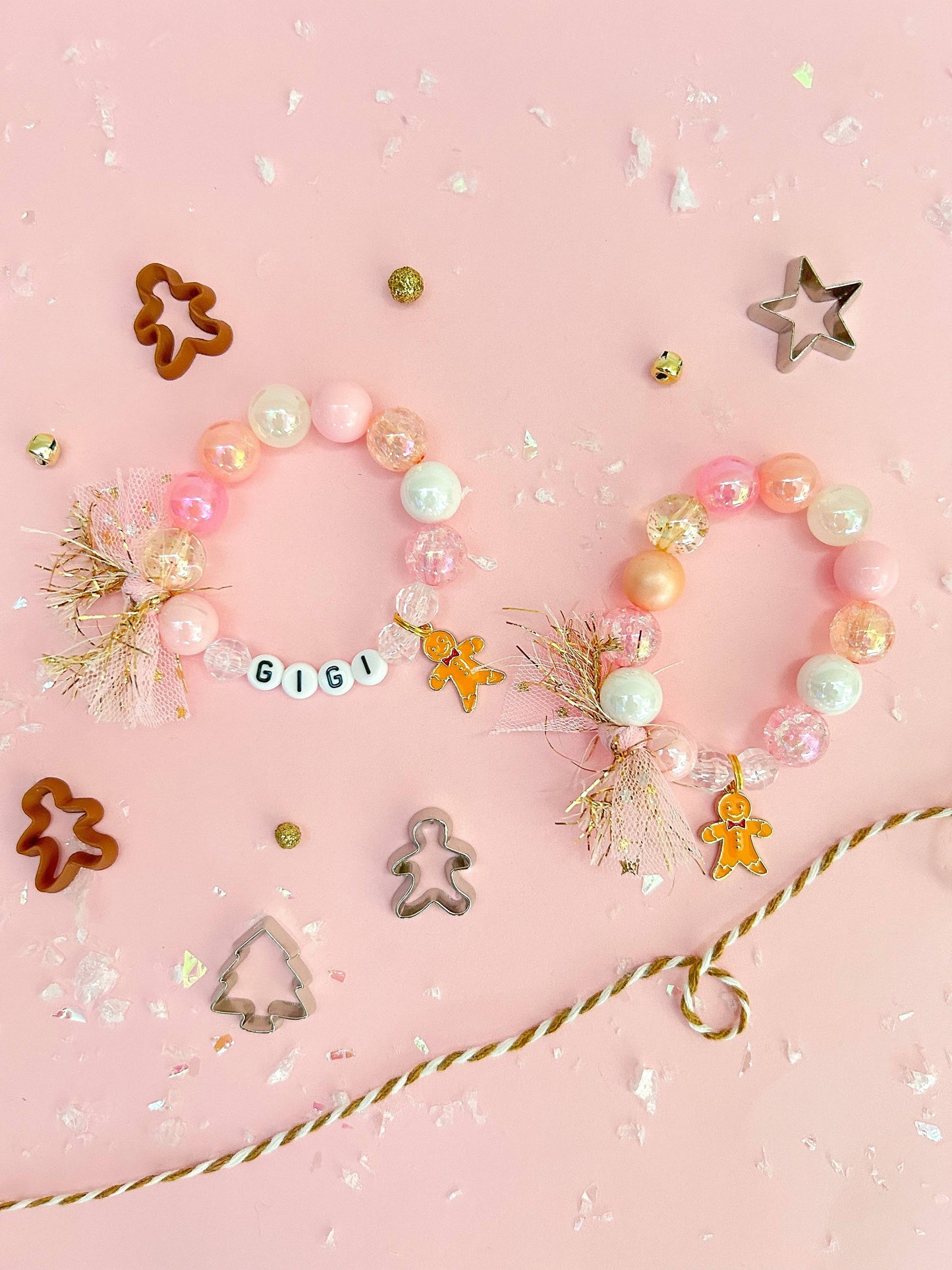 Gingerbread Kid Charm Bracelet