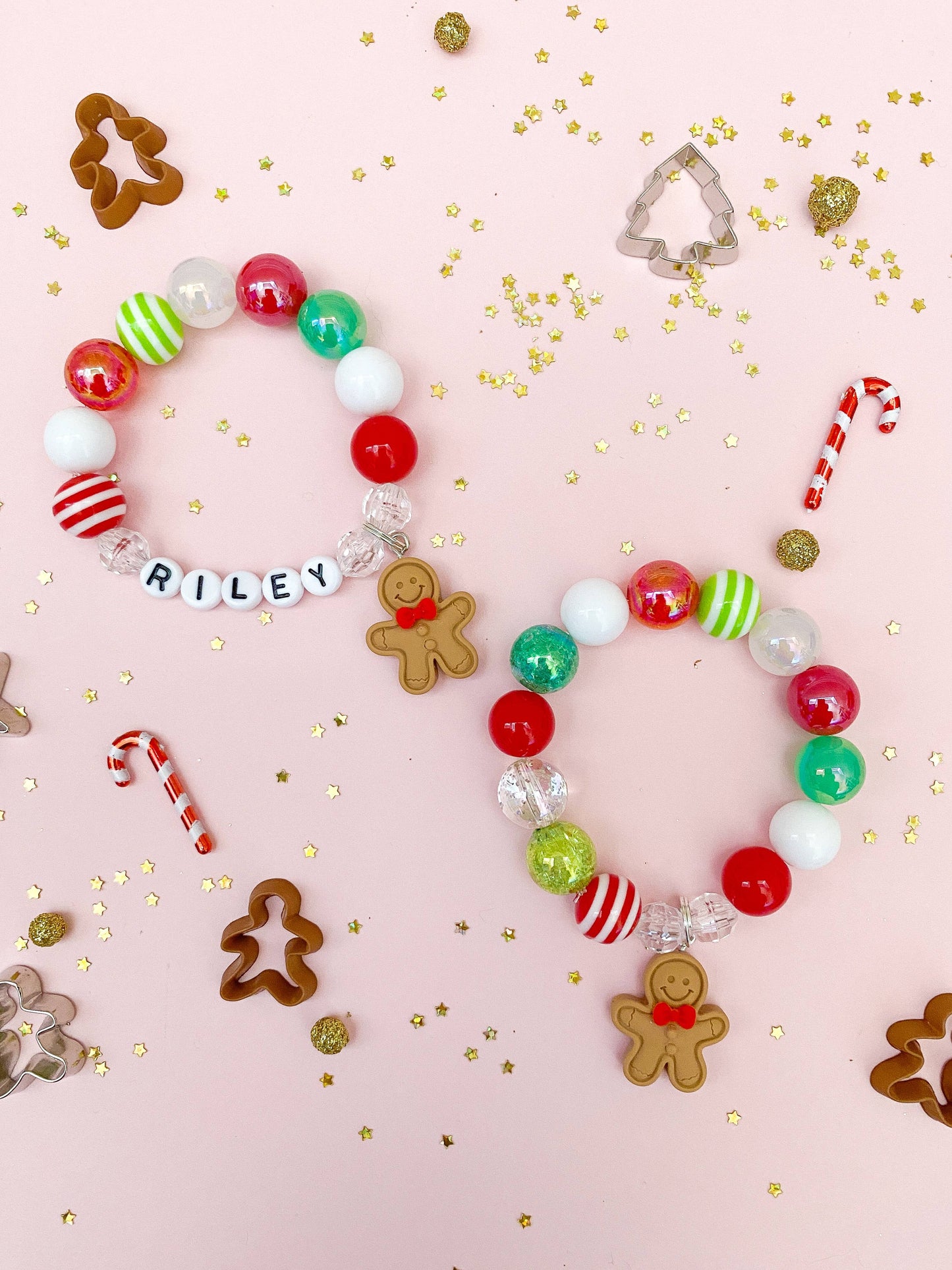 Gingerbread Man Charm Bracelet