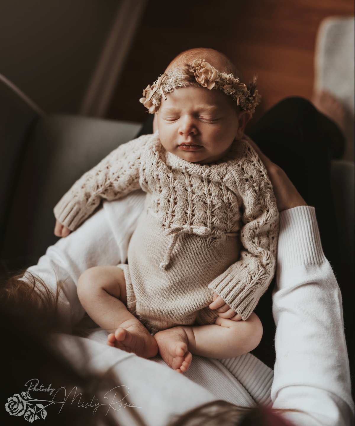 Zoya Knitted Sweater Romper - Dusty pink / 3-6 months
