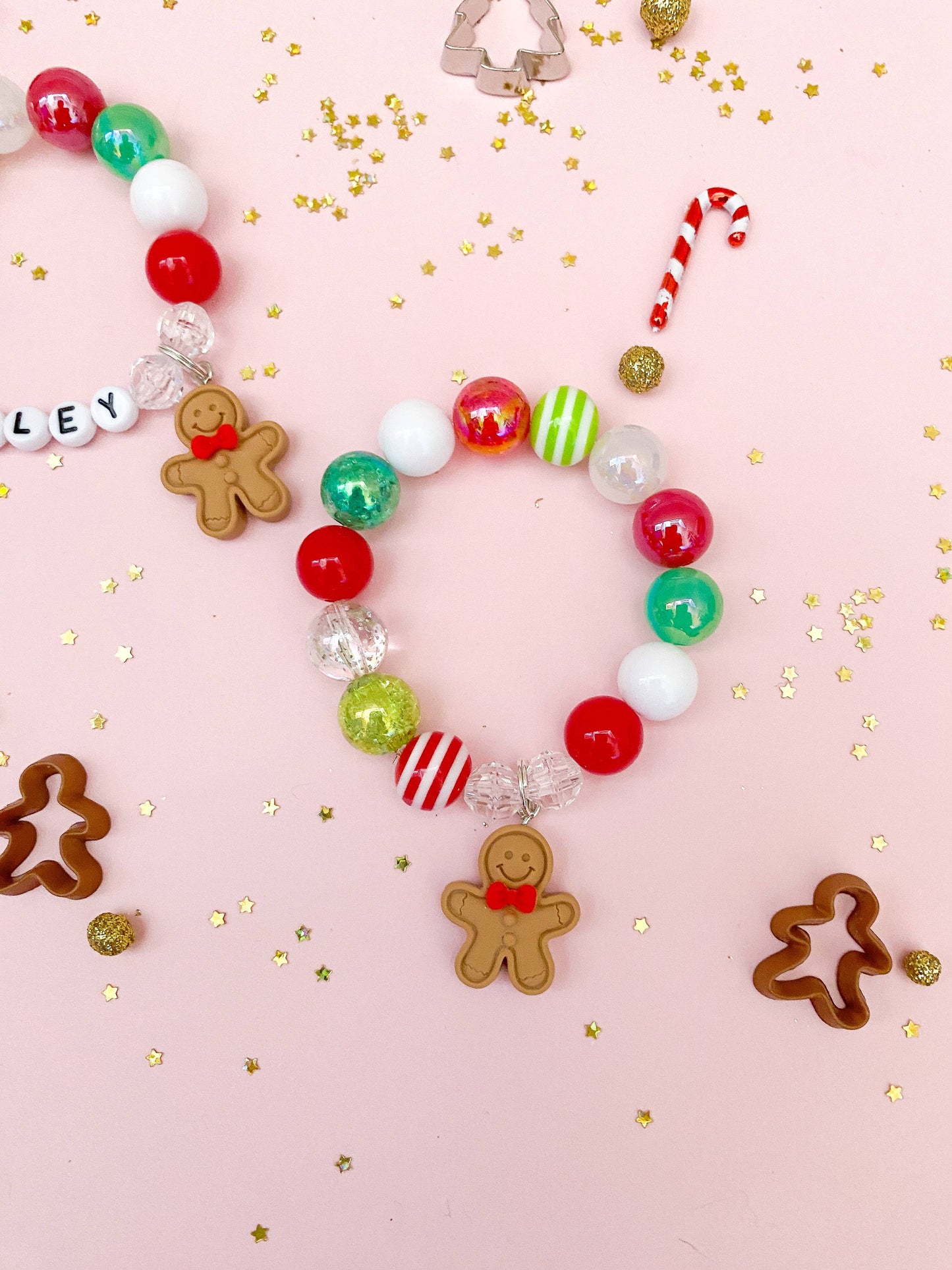 Gingerbread Man Charm Bracelet