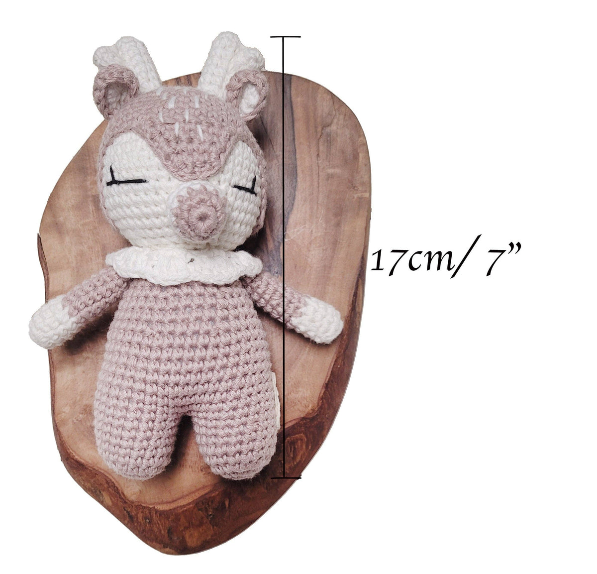 Mini Crochet Animals - Mini DARK Teddy bear