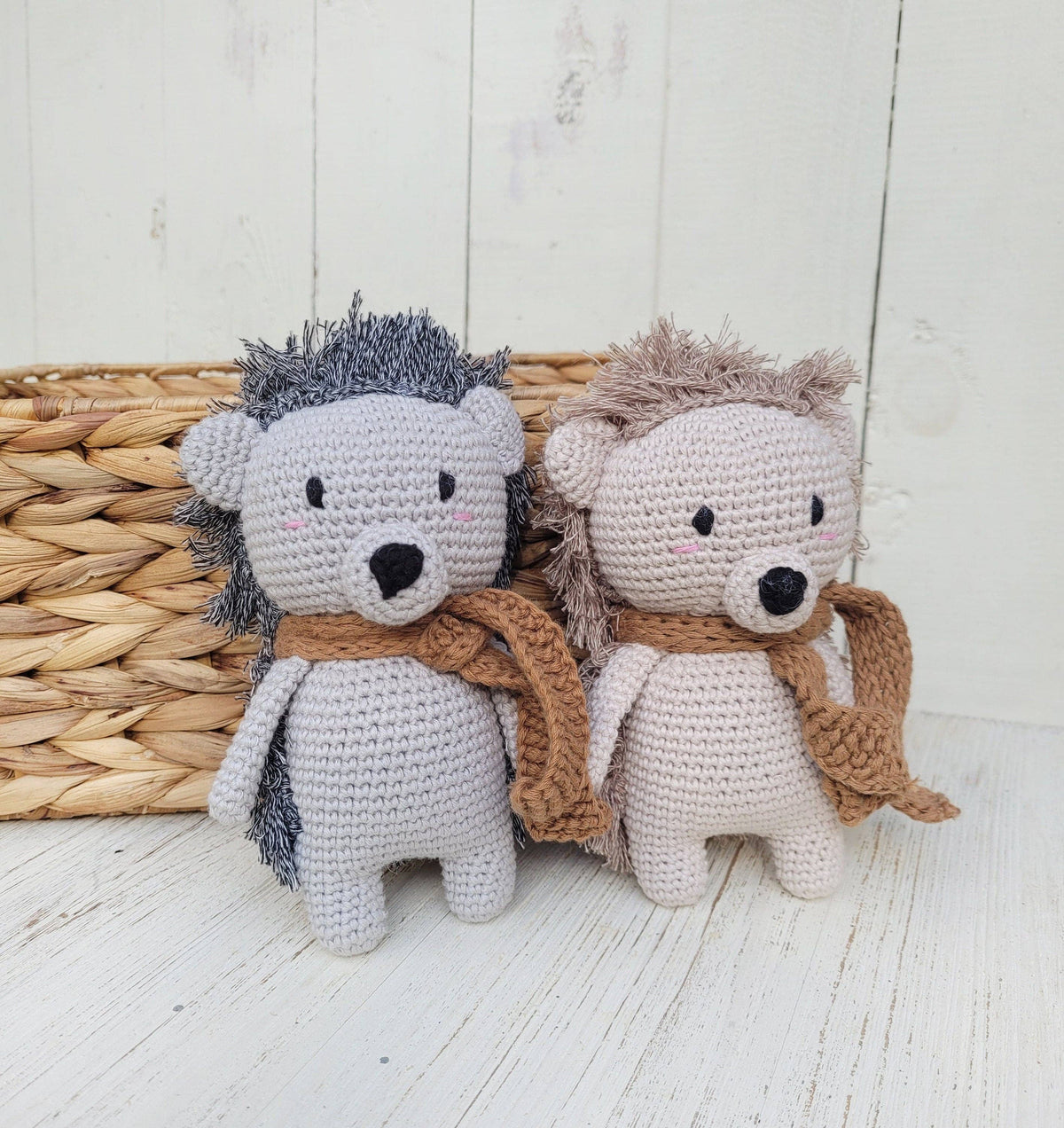Mini Crochet Hedgehog - Gray Hedgehog