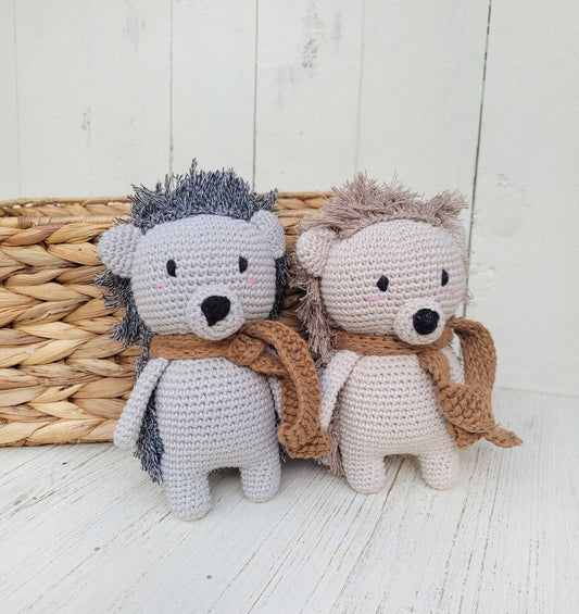 Mini Crochet Hedgehog - Gray Hedgehog