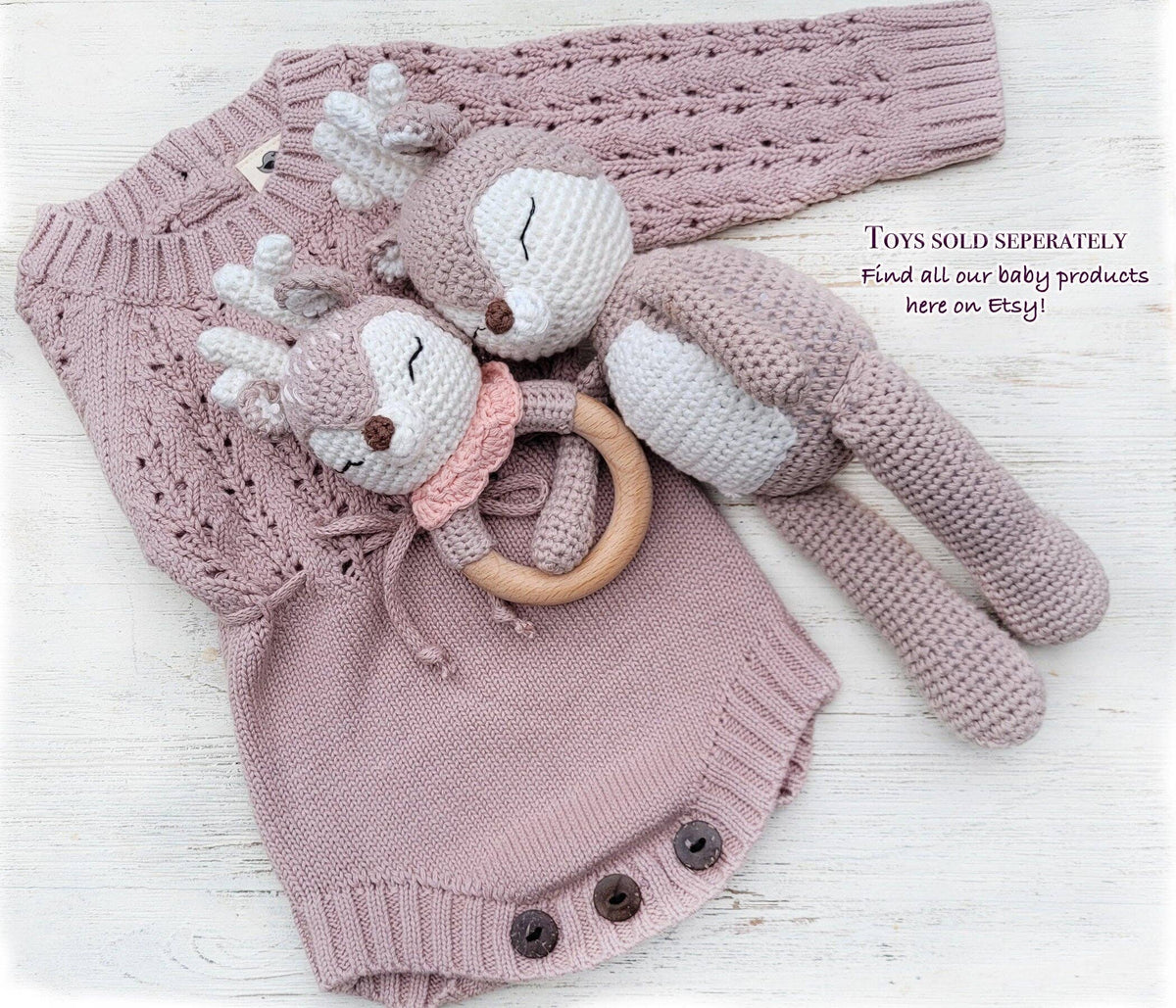 Crochet Sleepy Deer - JILL deer doll
