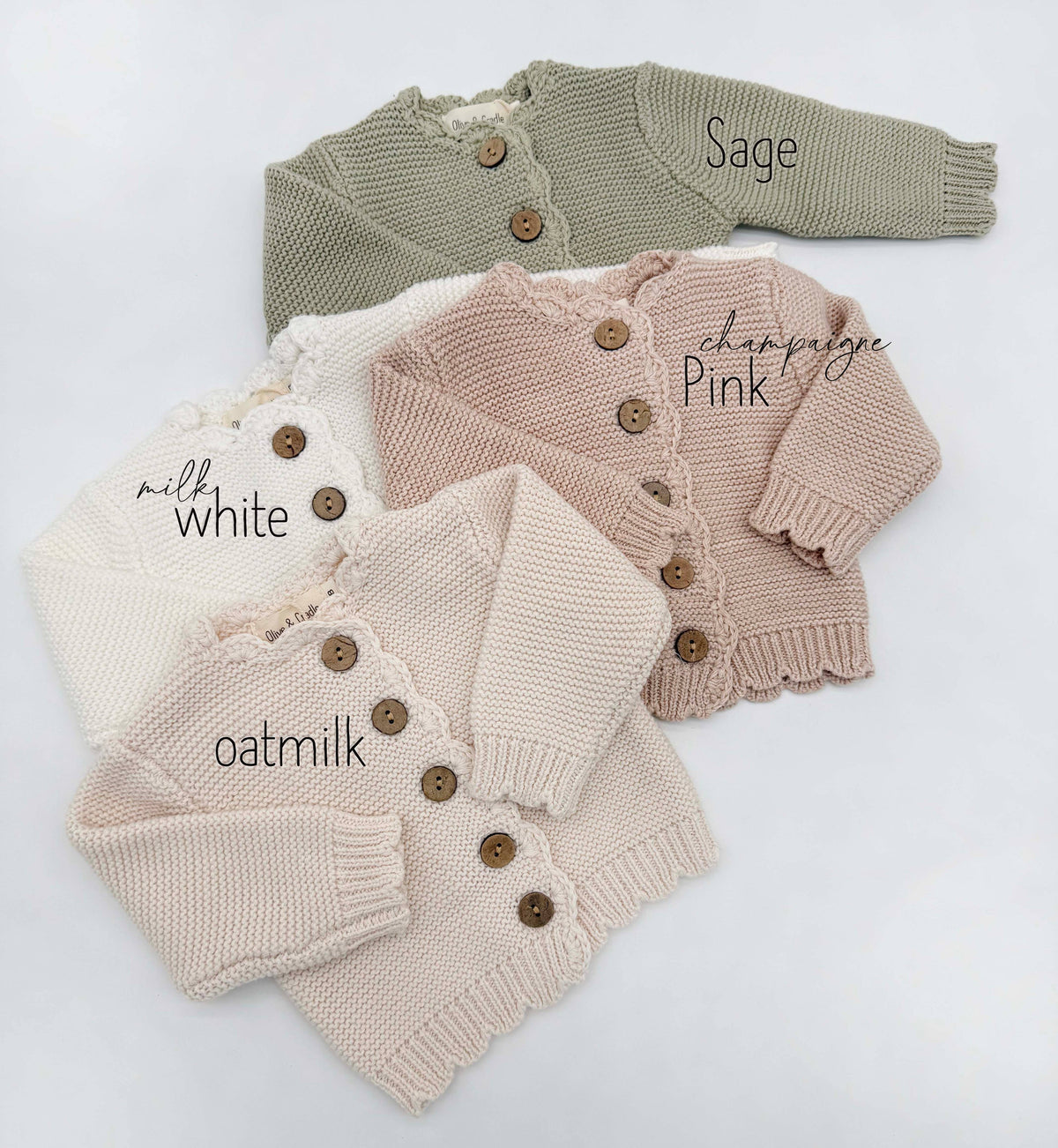Baby Sophia Sweater - Champagne pink / 3-6 months