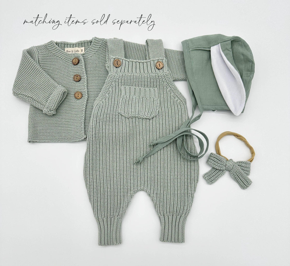 Andi Knitted Cardigan - Heather blue / 6-12 months