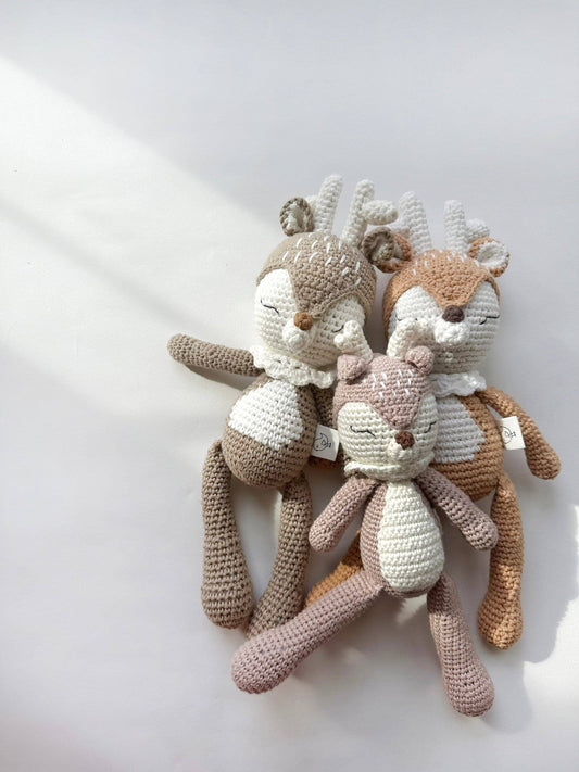 Crochet Sleepy Deer - JILL deer doll
