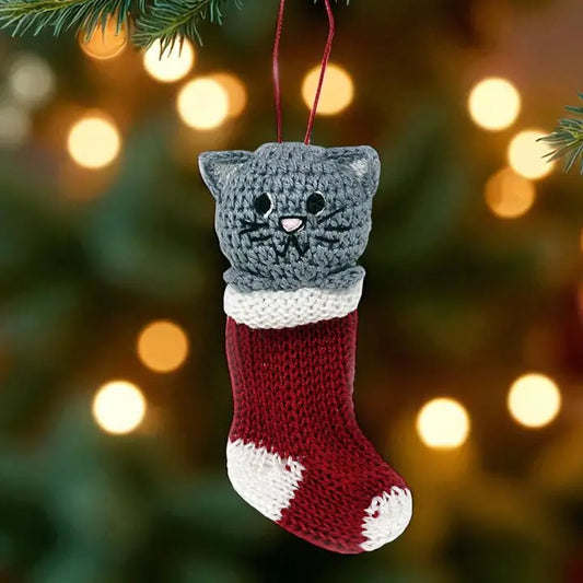 Crochet Puppy & Kitten Ornaments