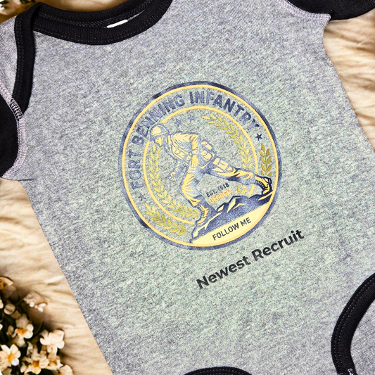Fort Benning Infantry - Newest Recruit Onesie (#7)
