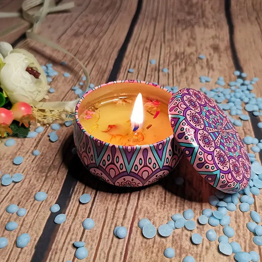 Printed Tin Candle