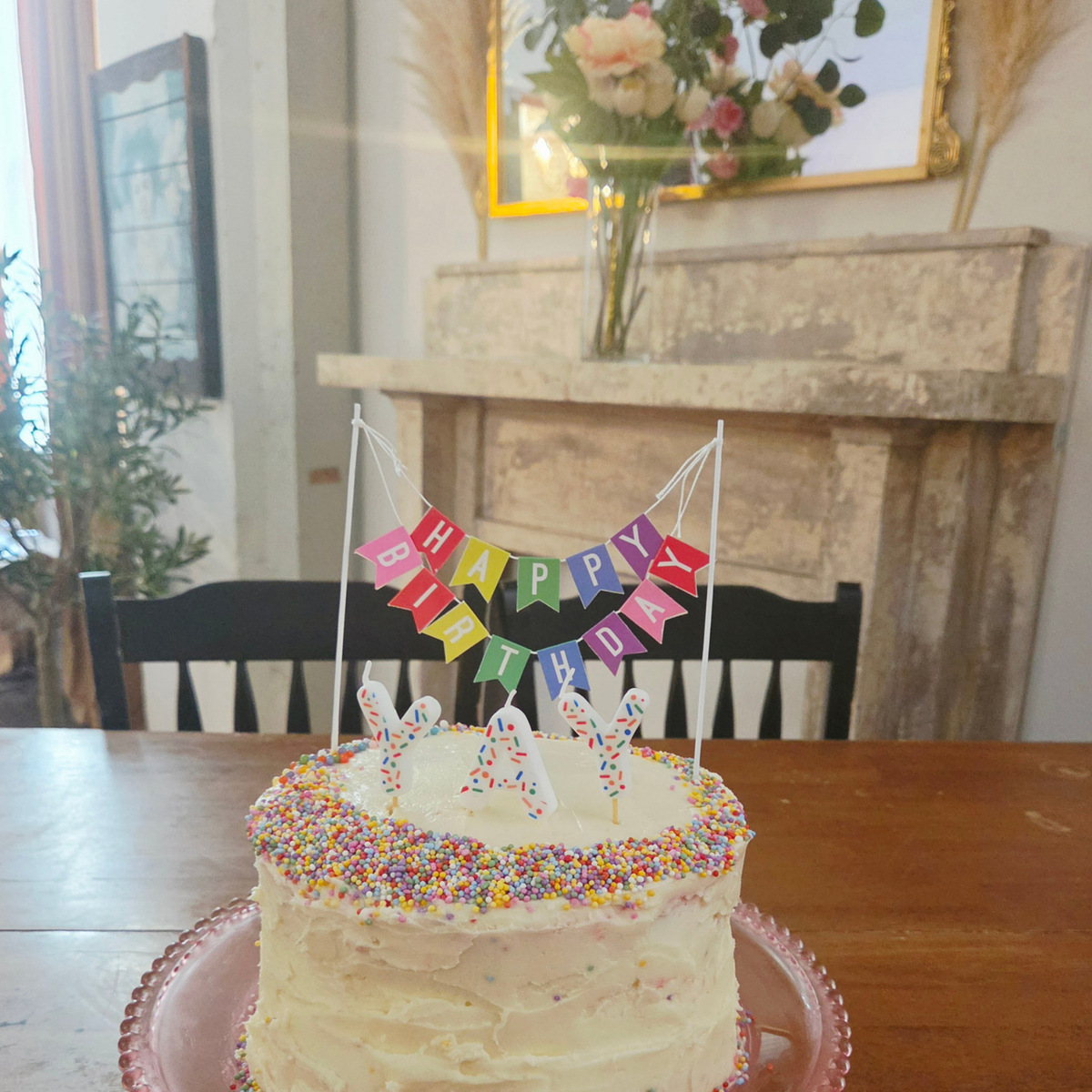 The Pièce de Résistance - Strawberry Birthday Cake