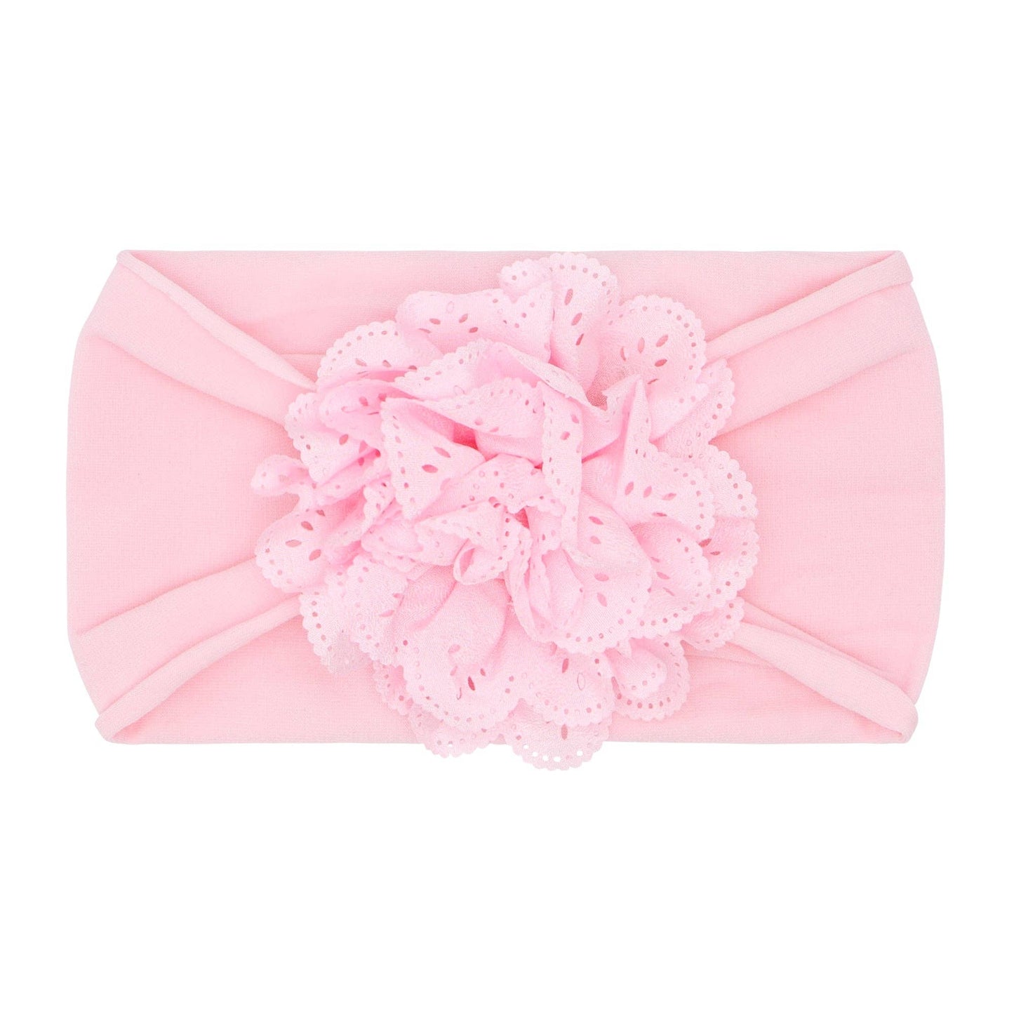 EYELET FLOWER BOW