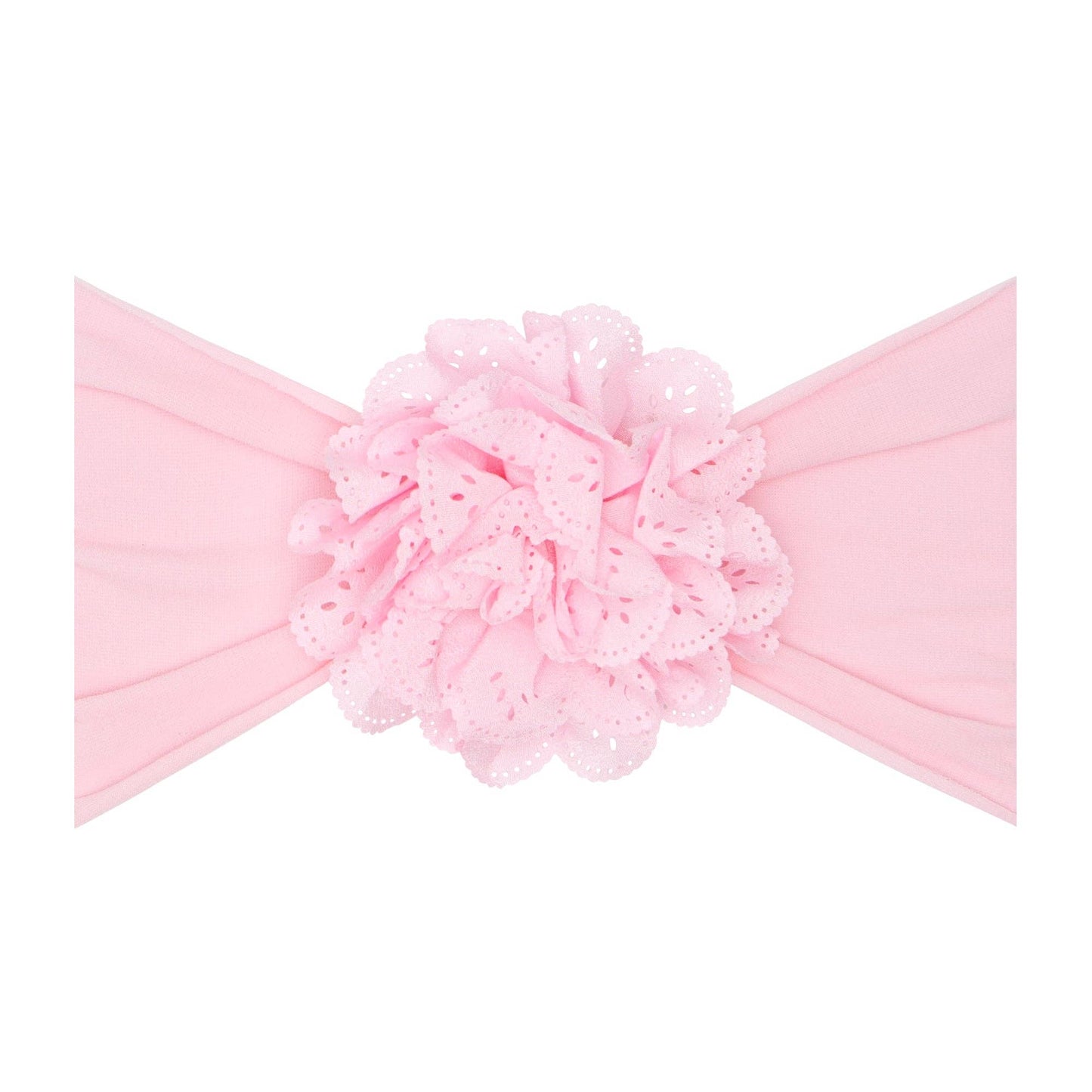 EYELET FLOWER BOW