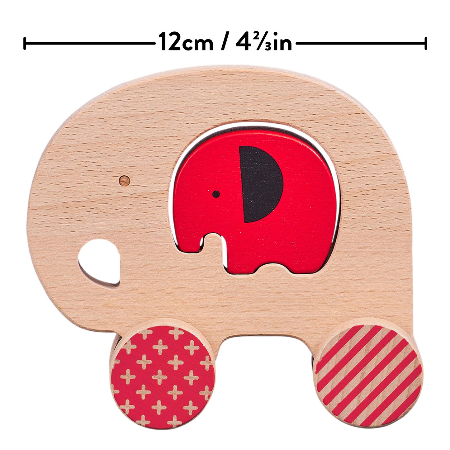 Wooden Push Along Elephant Toy