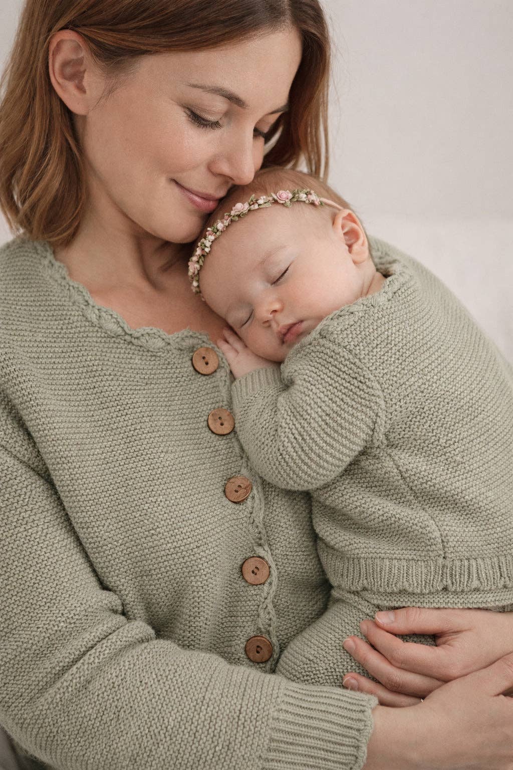 Baby Sophia Sweater - Champagne pink / 3-6 months