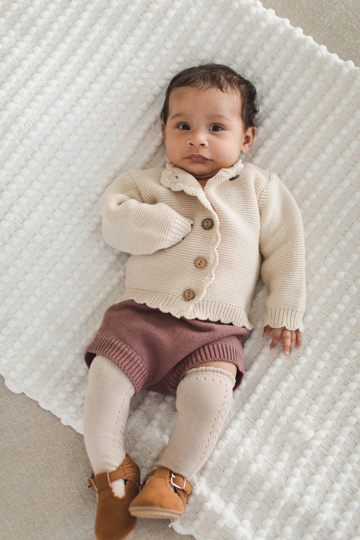 Baby Sophia Sweater - Champagne pink / 3-6 months