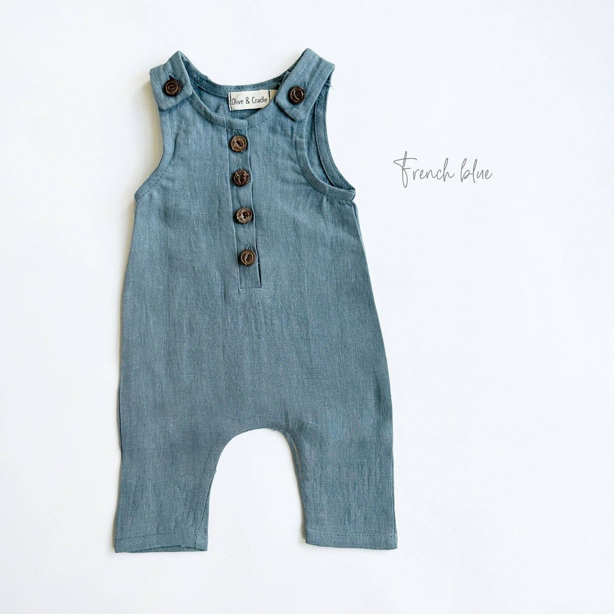 Pierre II Linen Jumper - French blue / 6-12 months