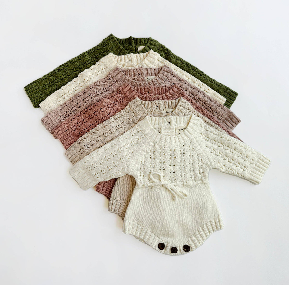 Zoya Knitted Sweater Romper - Taupe / 6-12 months
