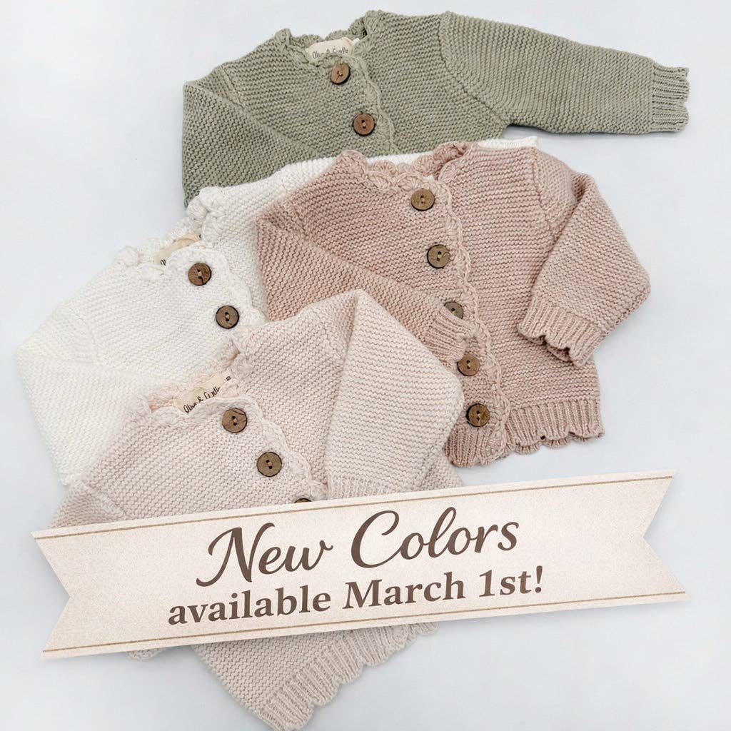 Baby Sophia Sweater - Champagne pink / 3-6 months