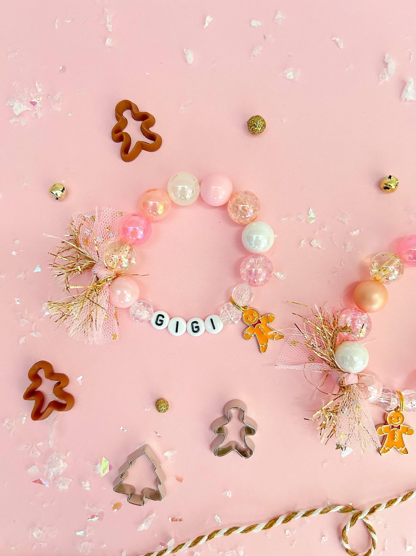 Gingerbread Kid Charm Bracelet