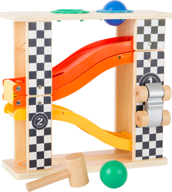 Rally Hammering Marble Run