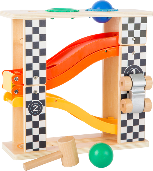 Rally Hammering Marble Run